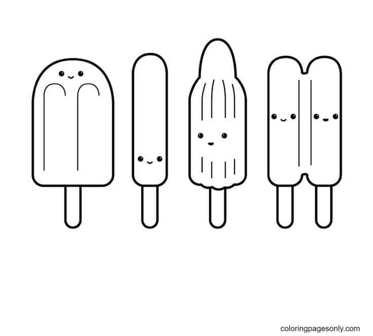 Popsicle Coloring Pages 7