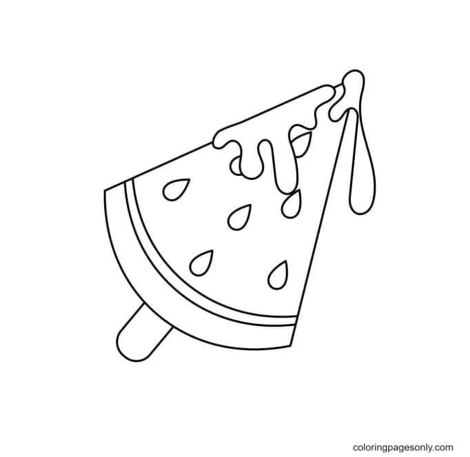 Popsicle Coloring Pages 9