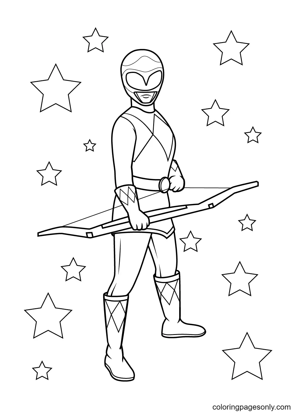 Power Rangers Para Colorear 14