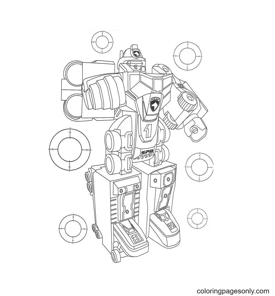 Power Rangers Para Colorear 46