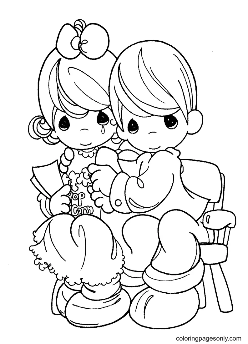 Desenhos de Precious Moments Para Colorir 56