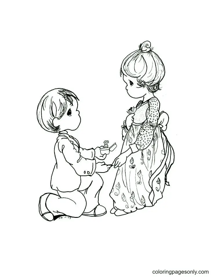 Precious Moments Coloring Pages
