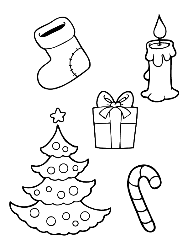 Desenhos de Natal Pre-Escolar Para Colorir 8