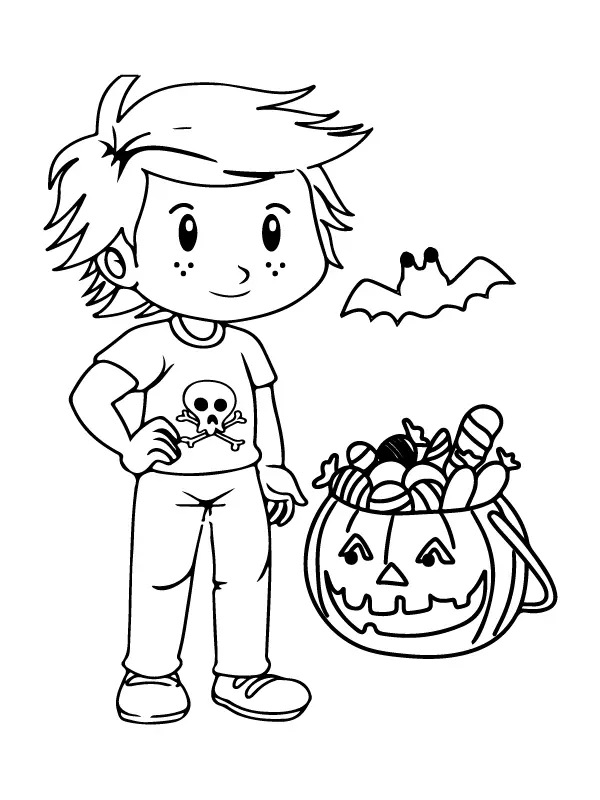 Preschool Halloween Coloring Pages