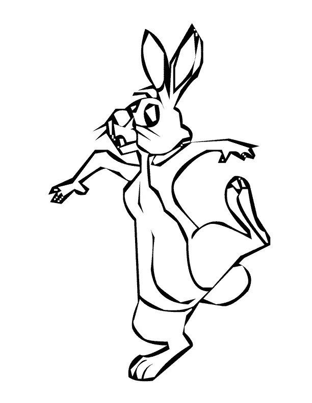 Rabbit Coloring Pages 12