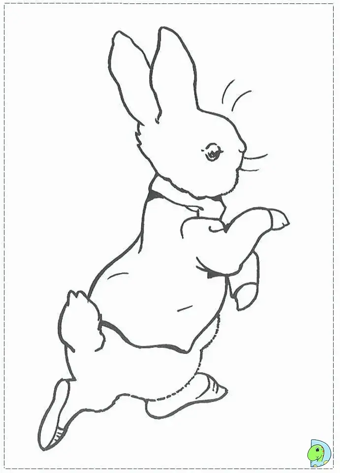 Rabbit Coloring Pages 19