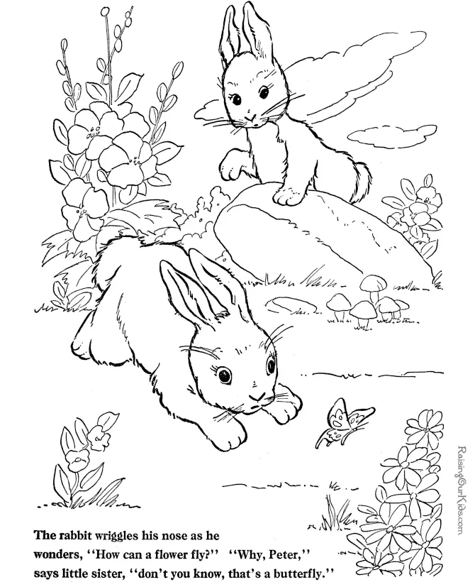 Rabbit Coloring Pages 23