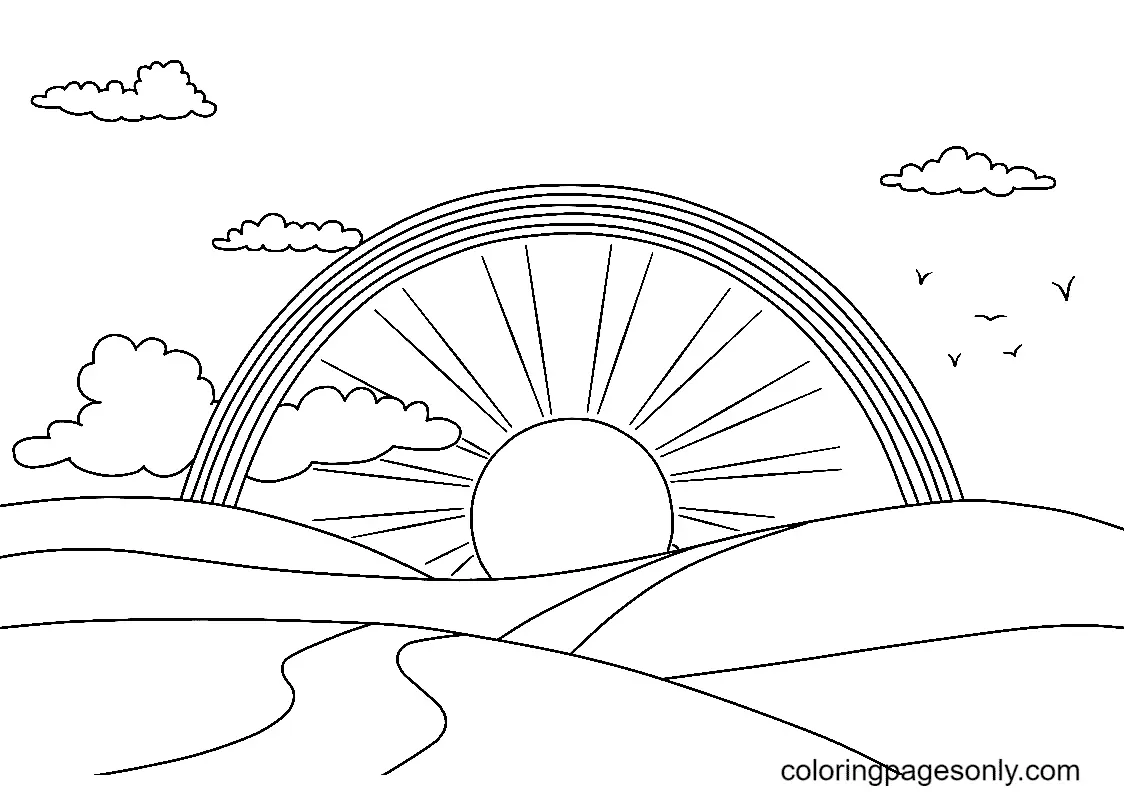 Rainbow Coloring Pages 34
