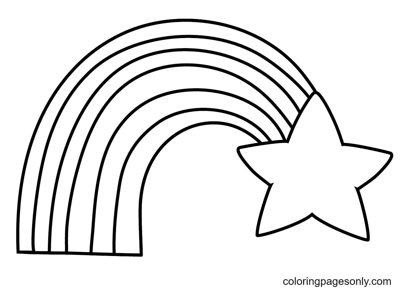 Rainbow Coloring Pages 6