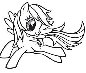 Rainbow Dash Para Colorear 20