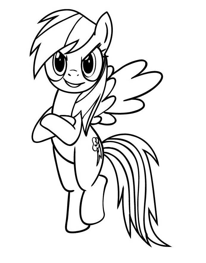Rainbow Dash Para Colorear 26