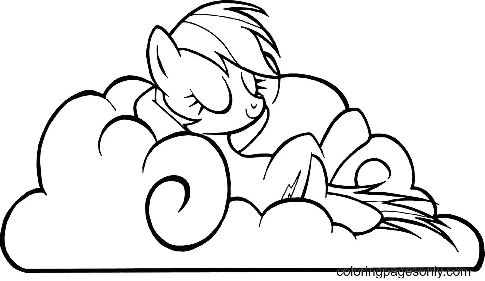 Rainbow Dash Para Colorear 41