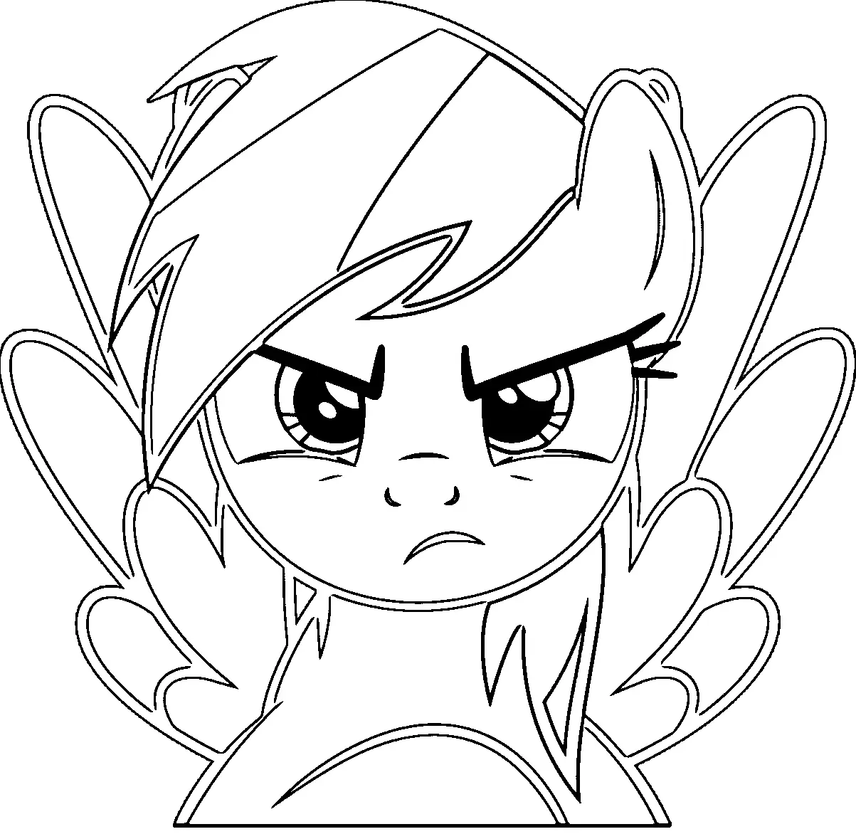 Rainbow Dash Para Colorear 46