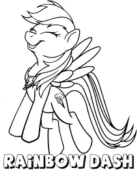 Desenhos de Rainbow Dash Para Colorir 52