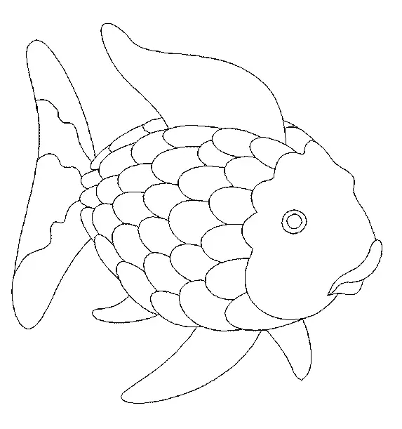 Rainbow Fish Coloring Pages 18