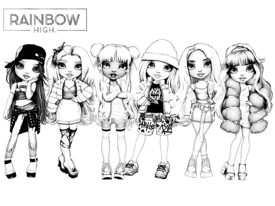 Desenhos de Rainbow High Para Colorir 8