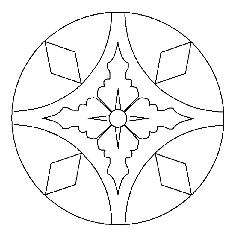 Desenhos de Rangoli Para Colorir 26