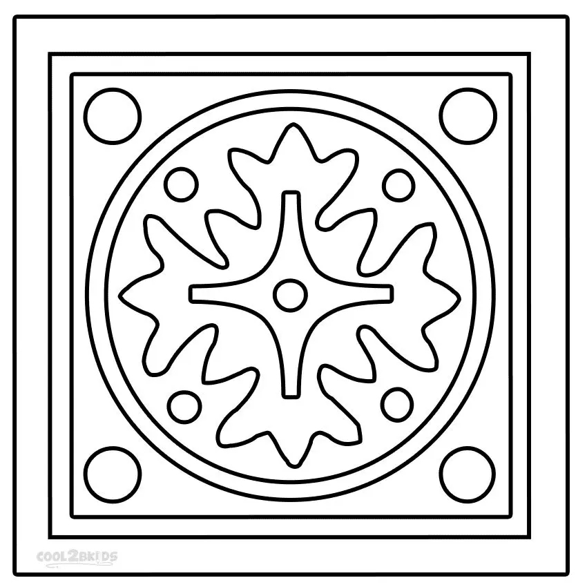 Desenhos de Rangoli Para Colorir 40
