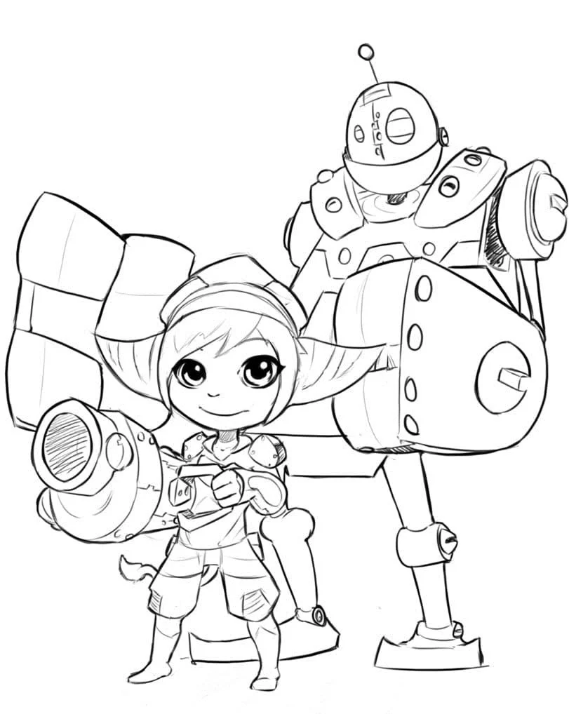 Desenhos de Ratchet E Clank Para Colorir 20