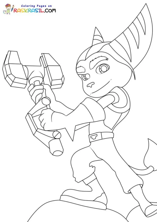 Desenhos de Ratchet E Clank Para Colorir 3