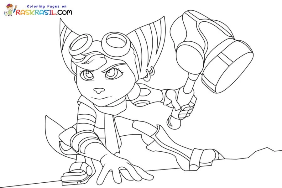 Desenhos de Ratchet E Clank Para Colorir 5