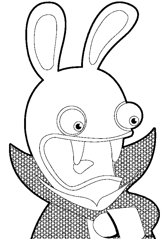 Raving Rabbids Para Colorear 16