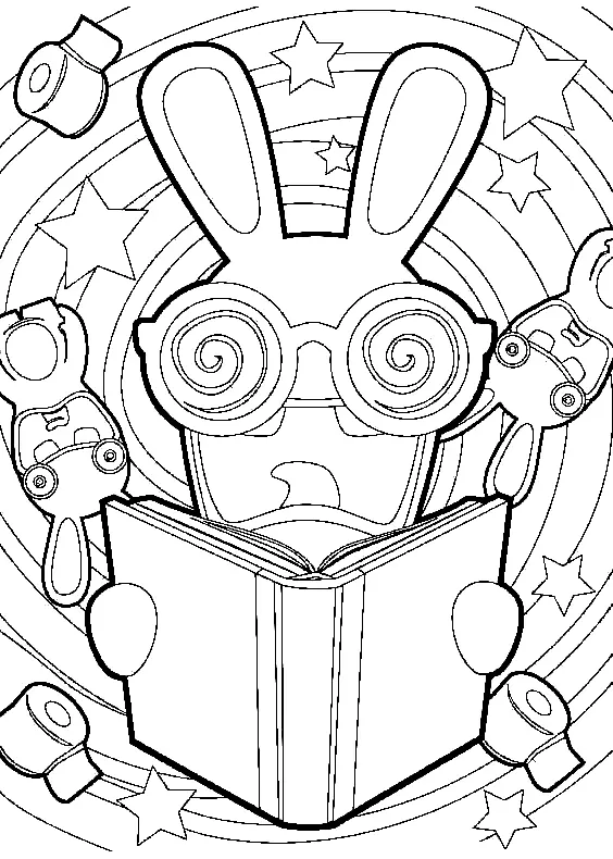 Raving Rabbids Para Colorear 18
