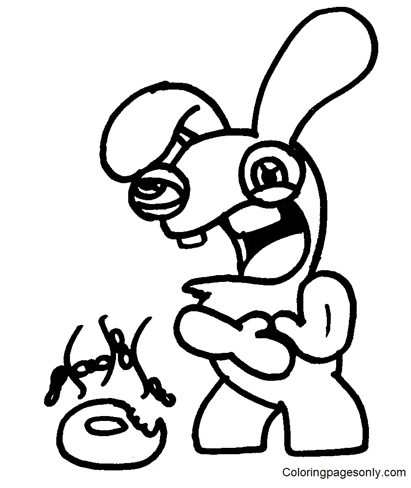 Raving Rabbids Para Colorear 32