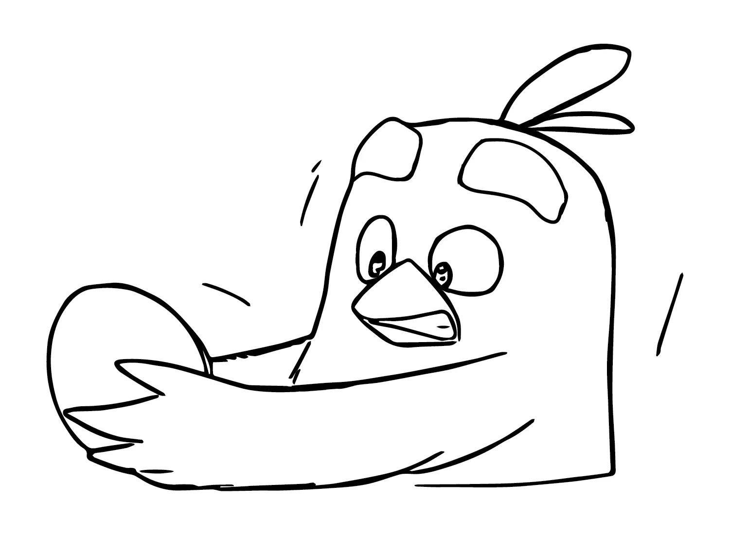 Angry Birds Rojo Para Colorear 19