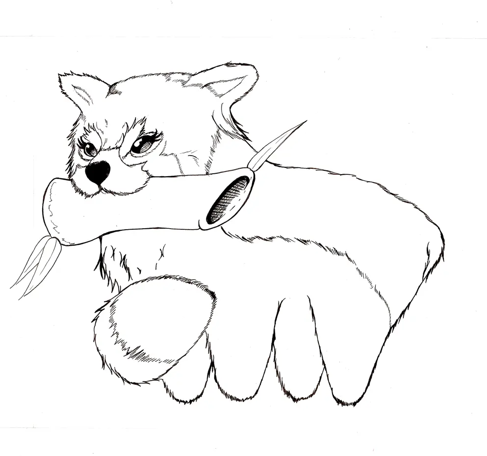 Desenhos de Red Panda Para Colorir 14