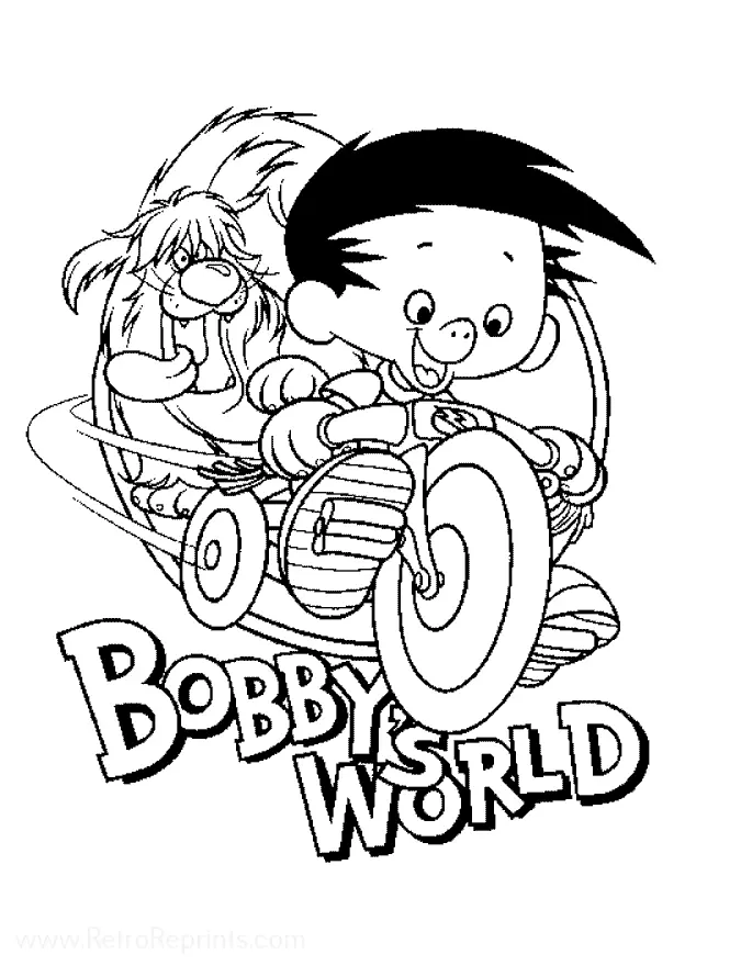 Retro Reprints World Coloring Pages 2