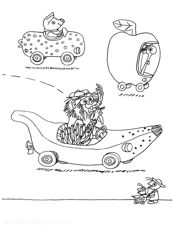 Retro Reprints World Coloring Pages 4