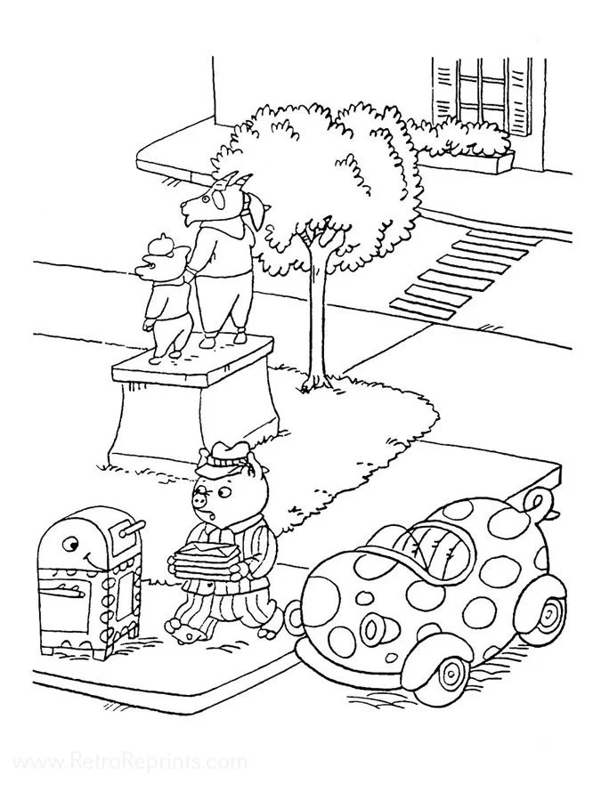 Retro Reprints World Coloring Pages 5