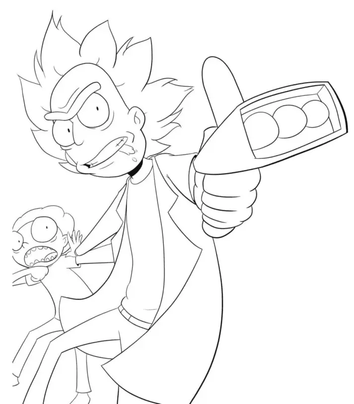Rick und Morty Ausmalbilder 43