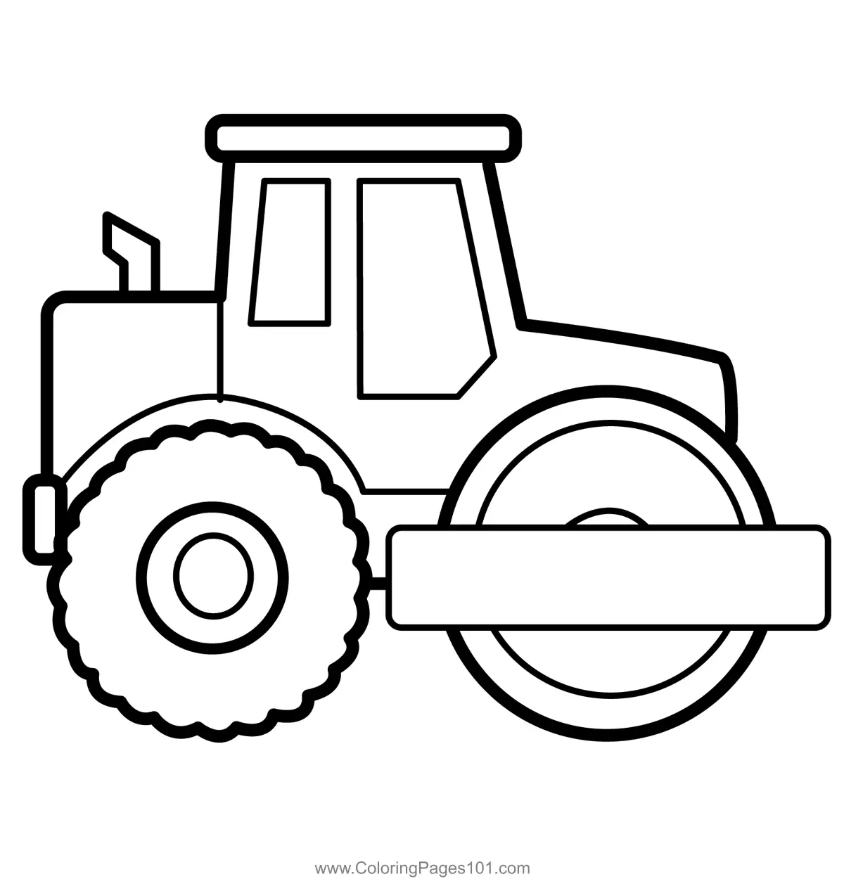 Road Roller Coloring Pages 1