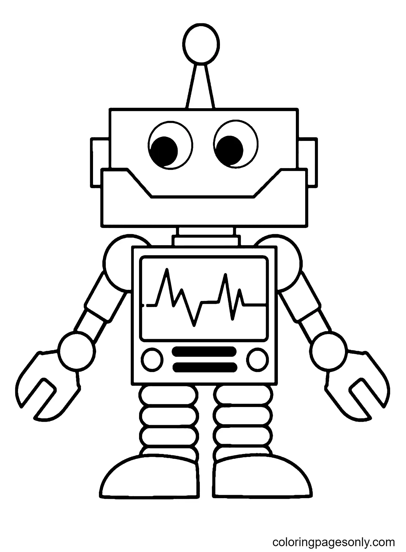 Robot Coloring Pages 10
