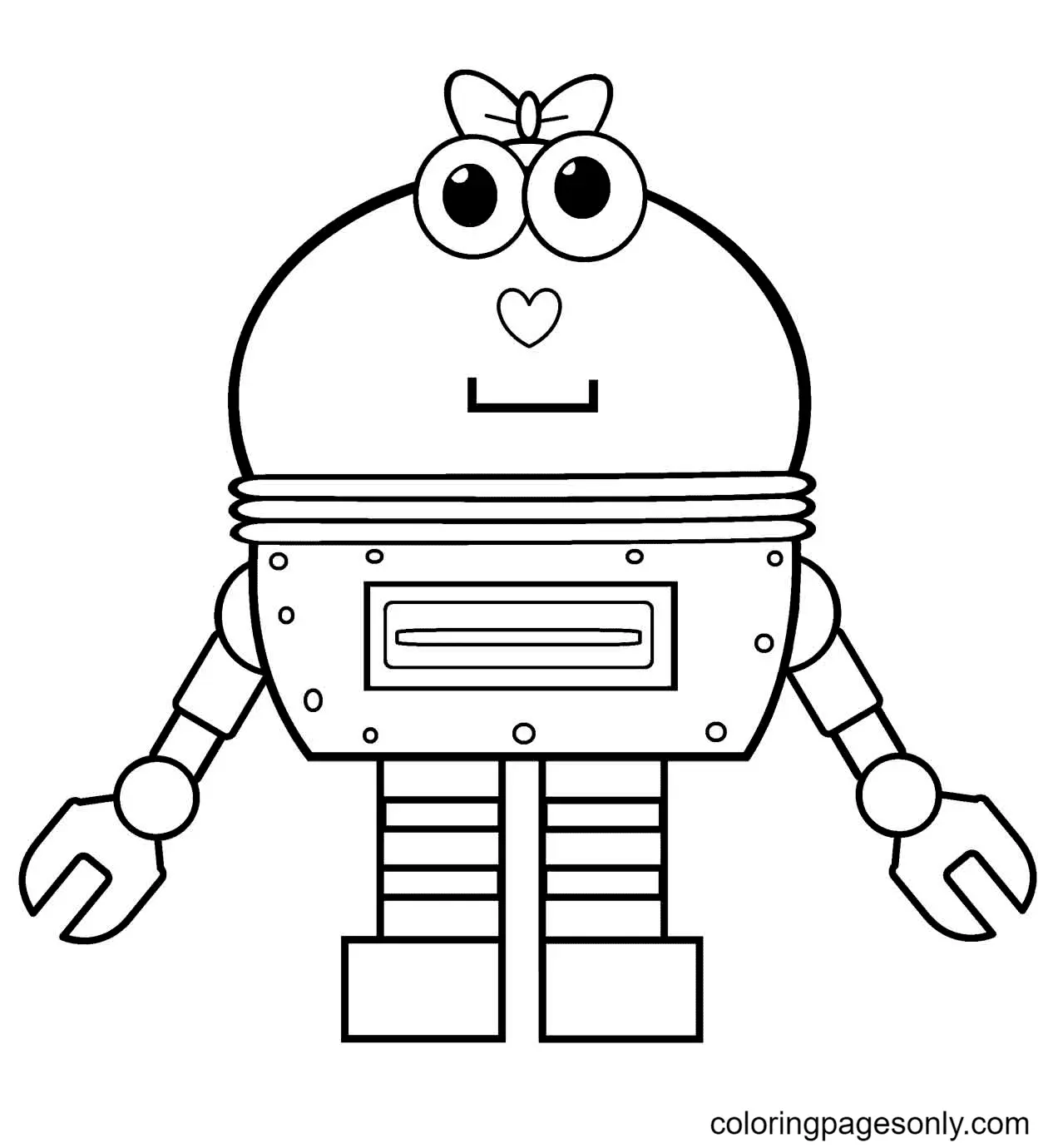 Robot Coloring Pages 11