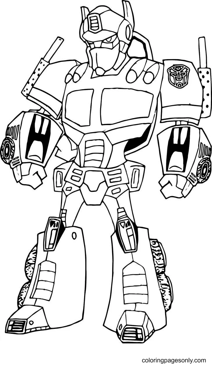 Robot Coloring Pages 12