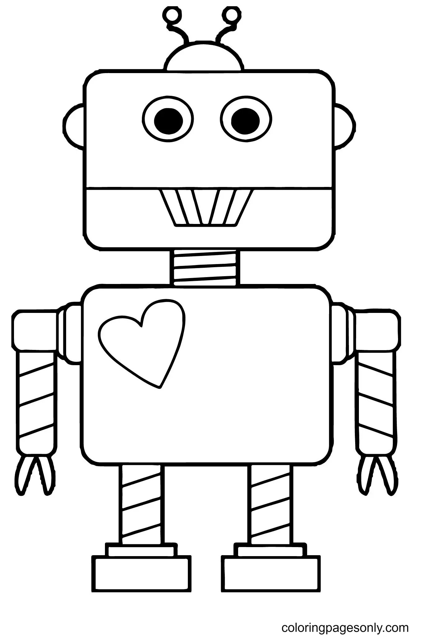 Robot Coloring Pages 14