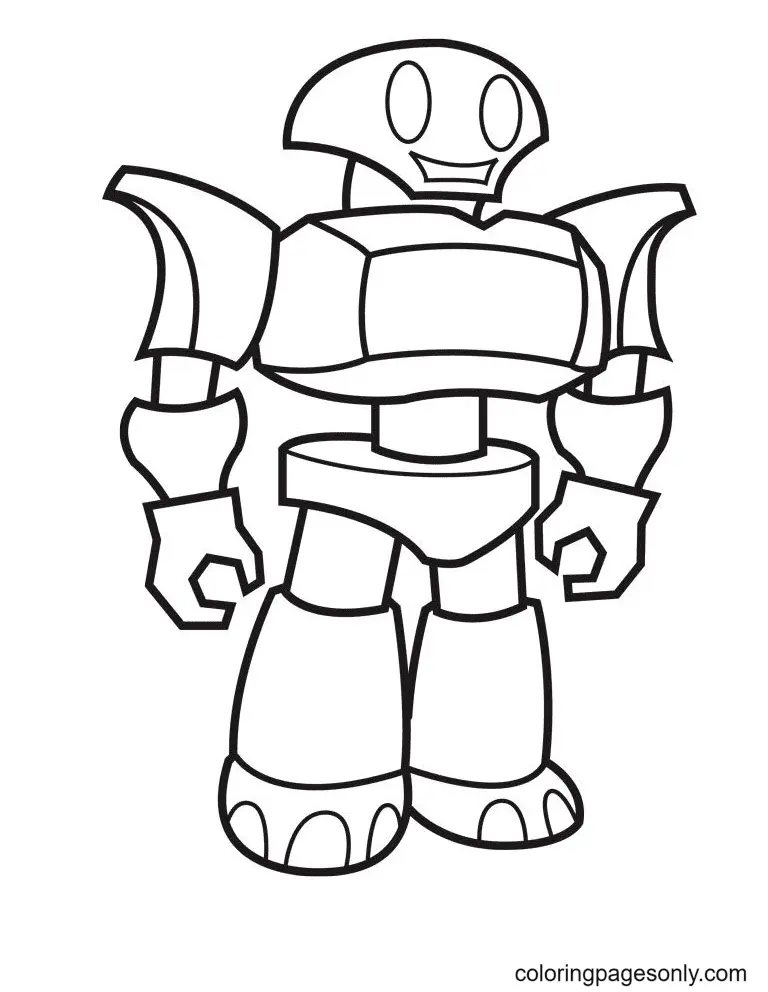 Robot Coloring Pages 16
