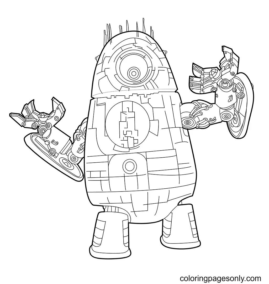 Robot Coloring Pages 17
