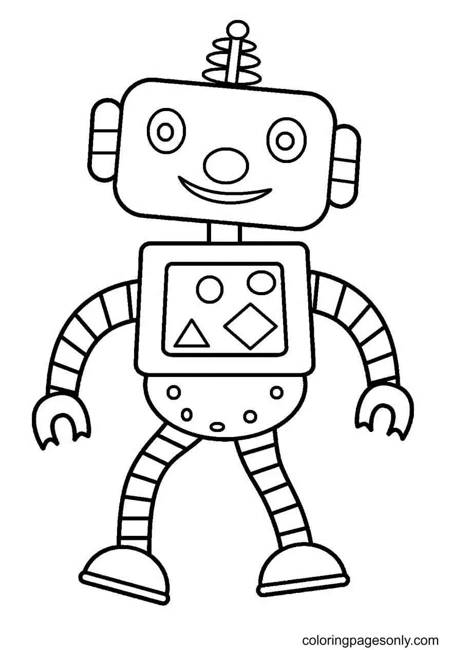 Robot Coloring Pages 18