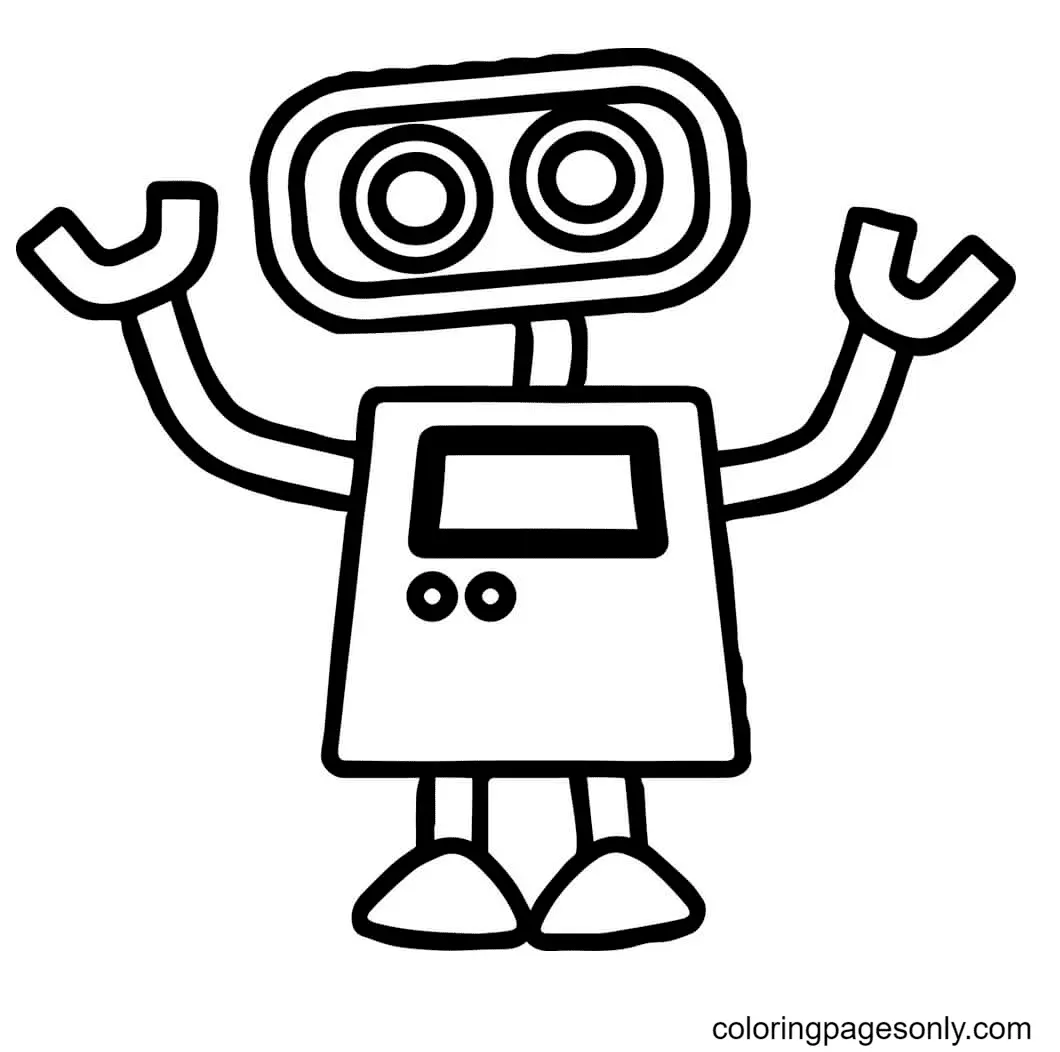 Robot Coloring Pages 19