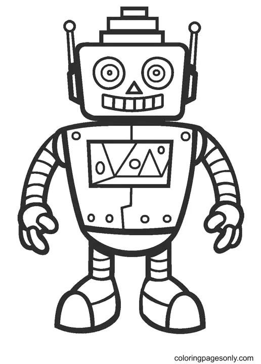 Robot Coloring Pages 21