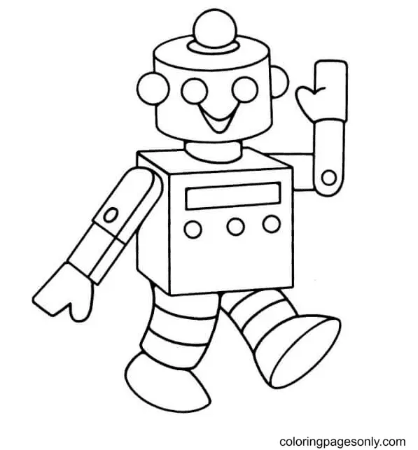 Robot Coloring Pages 23