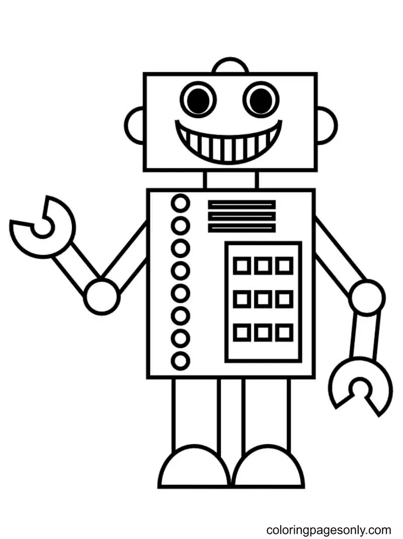 Robot Coloring Pages 24