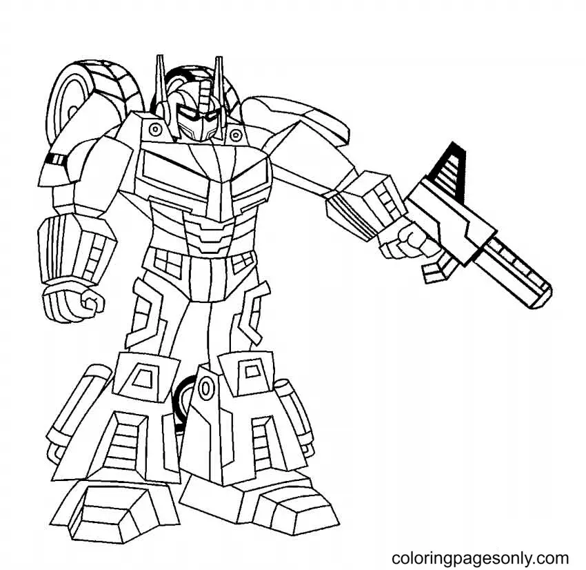 Robot Coloring Pages 25