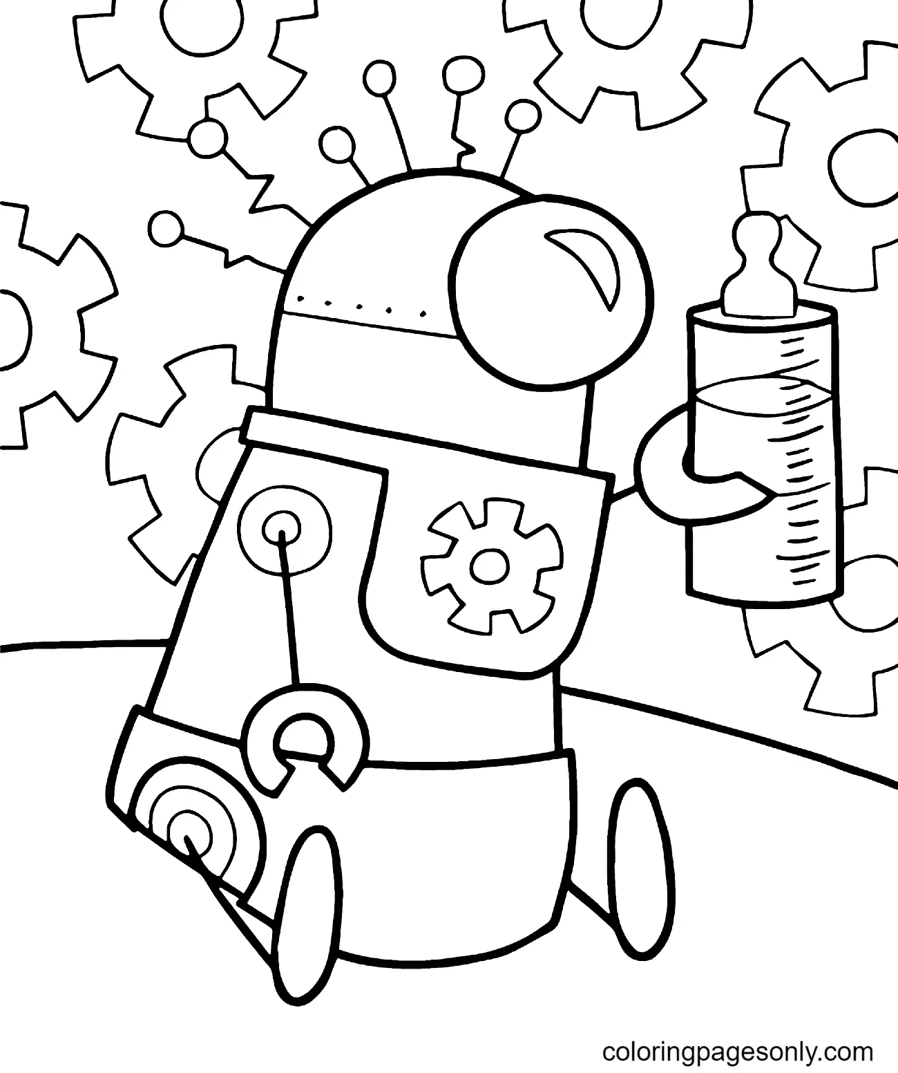 Robot Coloring Pages 28