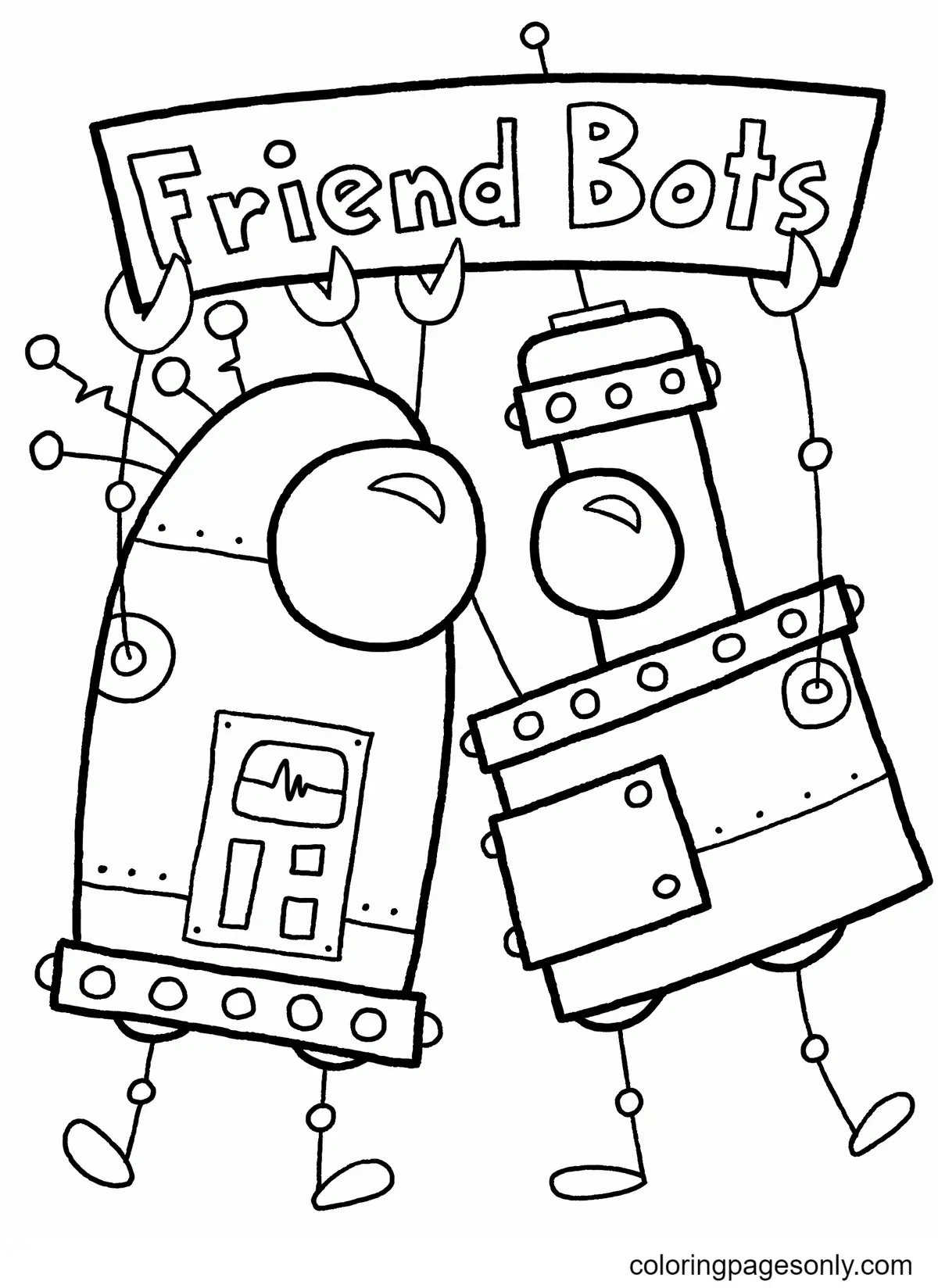Robot Coloring Pages 35