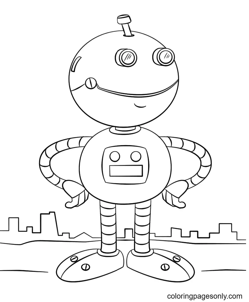 Robot Coloring Pages 38